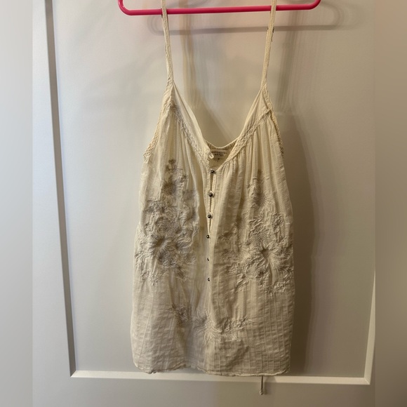 Abercrombie & Fitch vintage embroidered tank top small - Picture 1 of 12